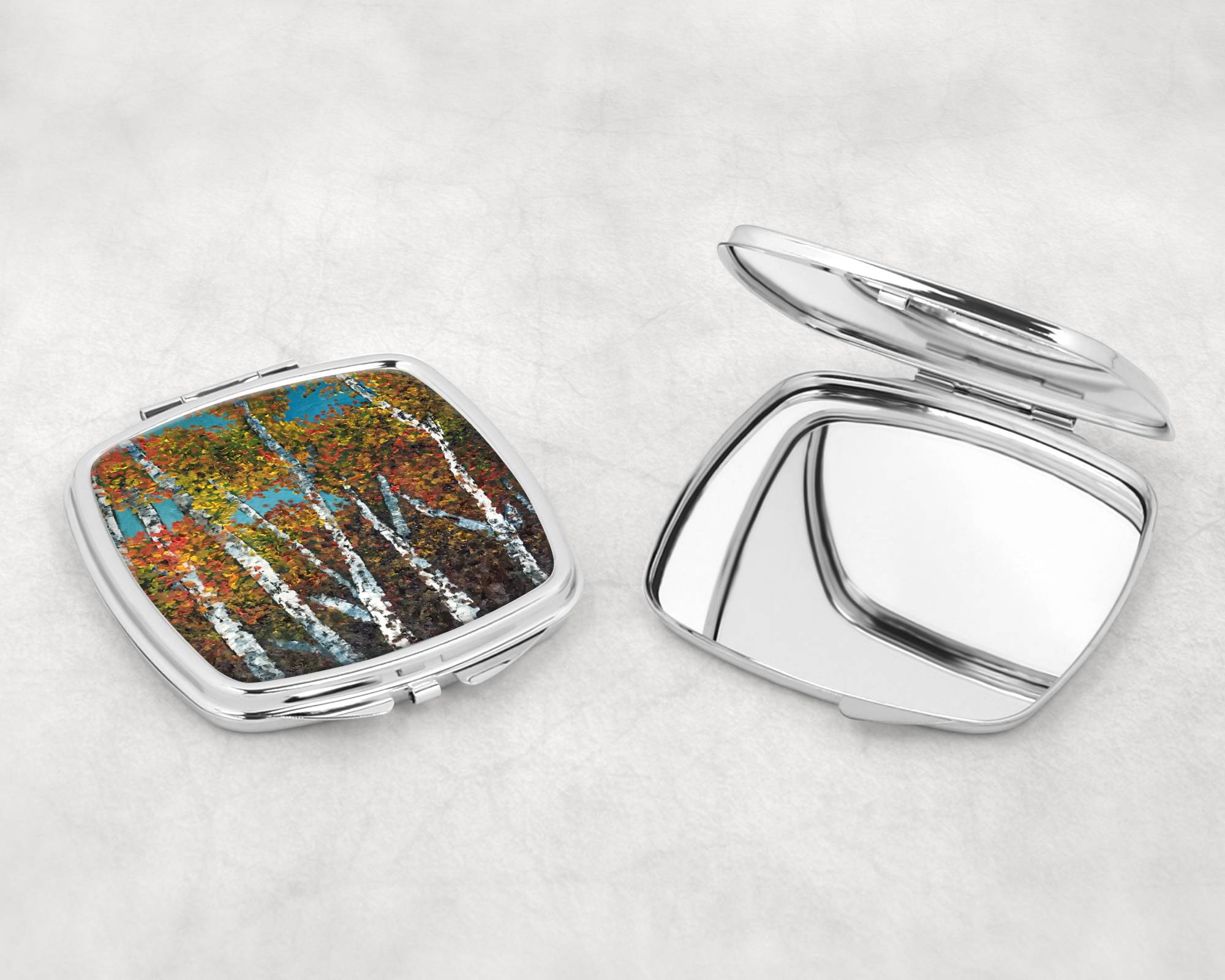 Birch Forest Compact Mirror