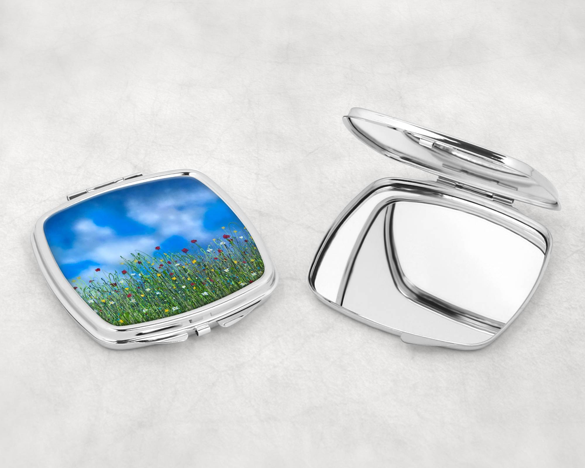 Wildflower Meadow Compact Mirror
