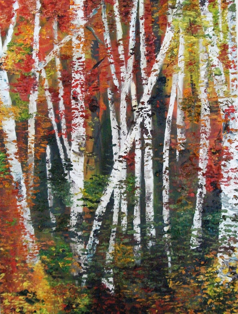 10 x 'Birch Trees' cards