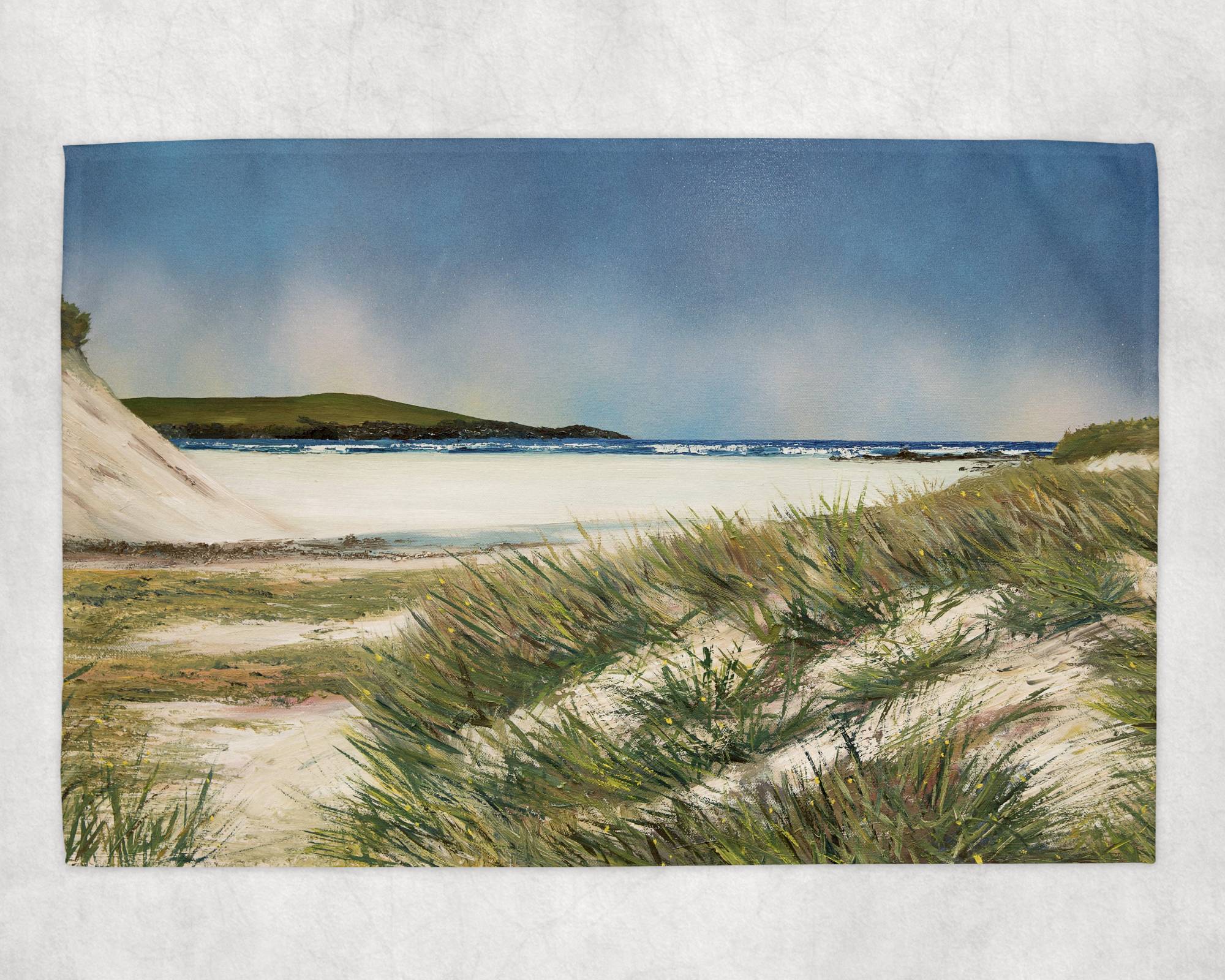 Hosta Beach (North Uist) Tea Towel