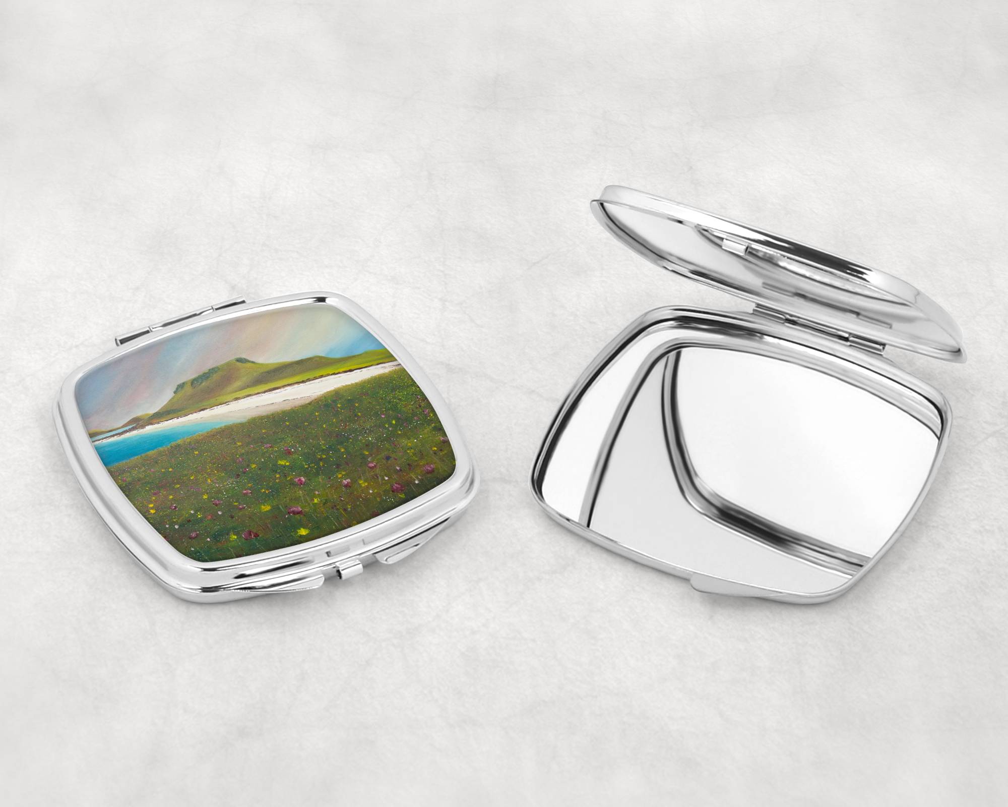 Coral Beach (Skye) Compact Mirror