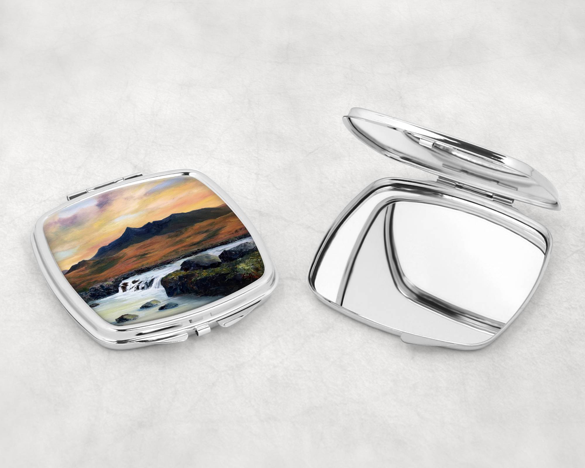 Cuillin Sunset Compact Mirror