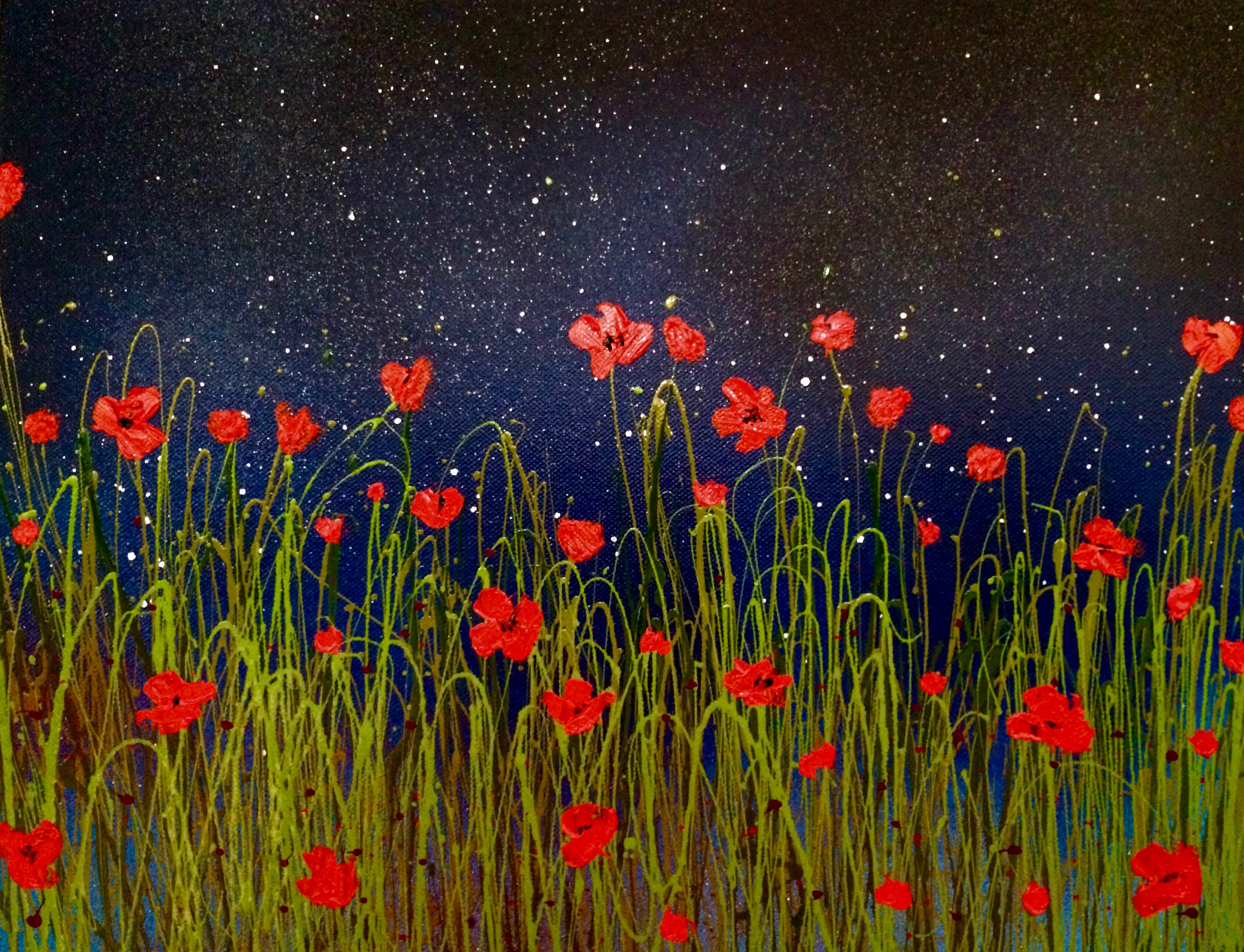 10 x 'Night Poppies' cards