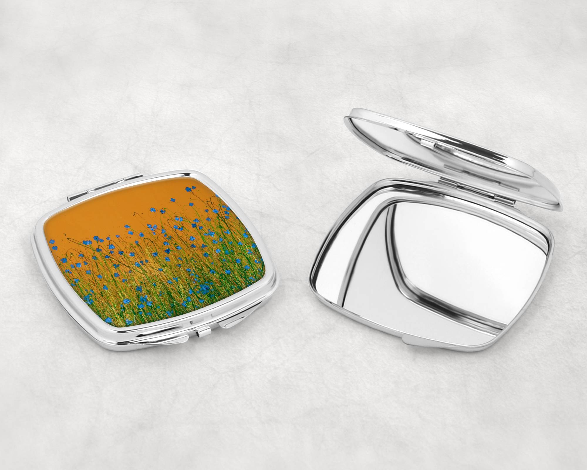 Jacob's Ladder on Orange Compact Mirror