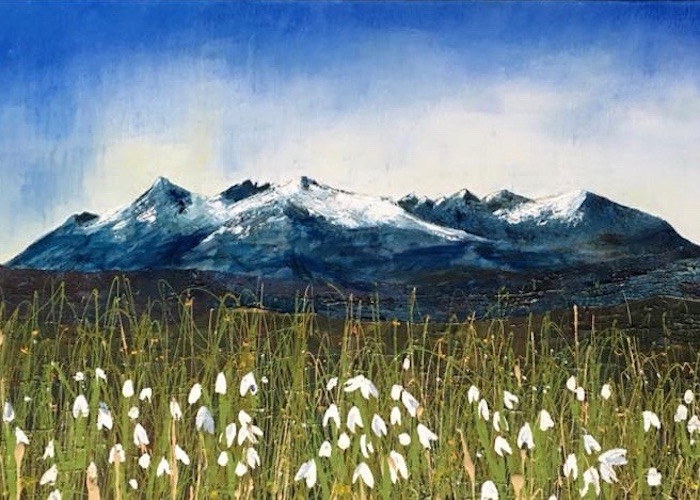 10 x 'Cuillin & Snowdrops' cards